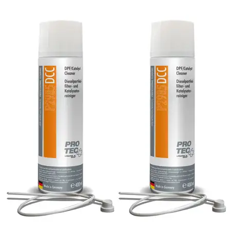 2x 400ml PROTEC P2985 DPF/Catalyst Cleaner Dieselpartikelfilter-/ Katalysatorreiniger