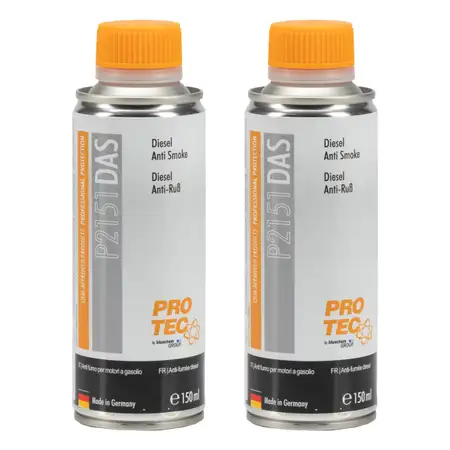 2x 150ml PROTEC P2151 DAS Diesel Anti Ru&szlig; Stop Smoke Reduziert die Ru&szlig;bildung