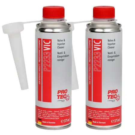 2x 375ml PROTEC VIC Valves &amp; Injection Cleaner Ventil- &amp; Einspritzd&uuml;senreiniger