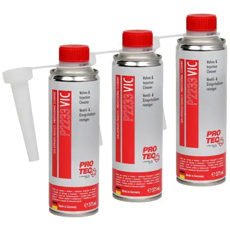 3x 375ml PROTEC VIC Valves &amp; Injection Cleaner Ventil- &amp; Einspritzd&uuml;senreiniger