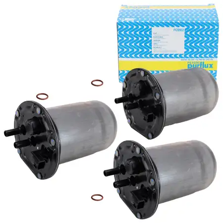 3x PURFLUX FCS922 Kraftstofffilter Diesel OPEL Vivaro B RENAULT Trafic 3 Master 3 1.6/2.3D