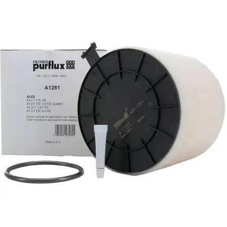 PURFLUX Luftfilter Motorluftfilter inkl. Dichtung f&uuml;r Audi A4 A5 Q5 8K0133843D