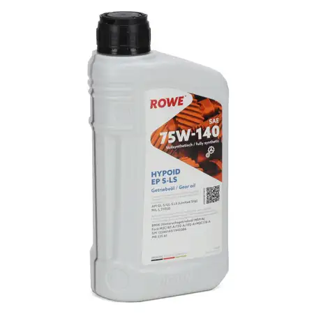 1L 1 Liter ROWE HYPOID EP S-LS SAE 75W-140 Limited Slip Schaltgetriebe&ouml;l API GL-5 / LS