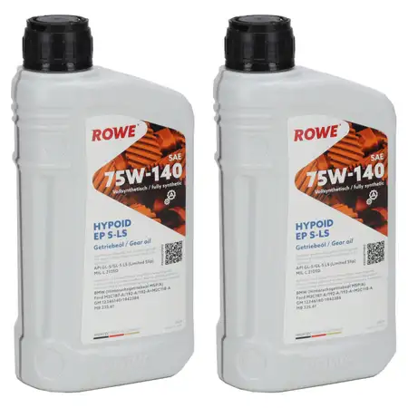 2L 2 Liter ROWE HYPOID EP S-LS SAE 75W-140 Limited Slip Schaltgetriebe&ouml;l API GL-5 / LS