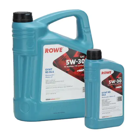 6L 6 Liter ROWE SYNT RS DLS 5W-30 Motor&ouml;l &Ouml;l BMW LL-04 MB 229.31/51/52 VW 505.00/505.01