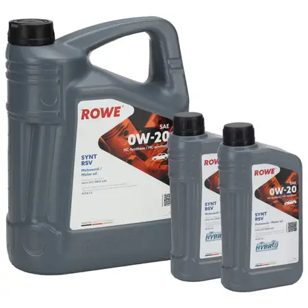 7L 7 Liter ROWE SYNT RSV 0W-20 0W20 Motor&ouml;l &Ouml;l ACEA C5 Volvo VCC RBS0-2AE HYBRID