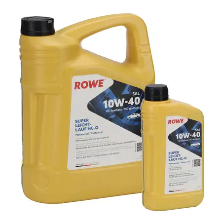 6L 6 Liter ROWE SUPER LEICHTLAUF HC-O 10W-40 10W40 Motor&ouml;l &Ouml;l MB 229.3 VW 501.01/505.00