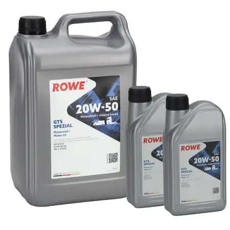 7L 7 Liter ROWE GTS SPEZIAL 20W-50 20W50 Motor&ouml;l &Ouml;l API SF/CD CCMC D/G2 MIL-L-2104D