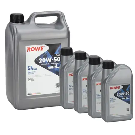 9L 9 Liter ROWE GTS SPEZIAL 20W-50 20W50 Motor&ouml;l &Ouml;l API SF/CD CCMC D/G2 MIL-L-2104D