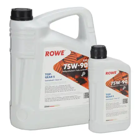 6L 6 Liter ROWE TOPGEAR S SAE 75W-90 Getriebe&ouml;l Schaltgetriebe&ouml;l API GL-4 GL-5