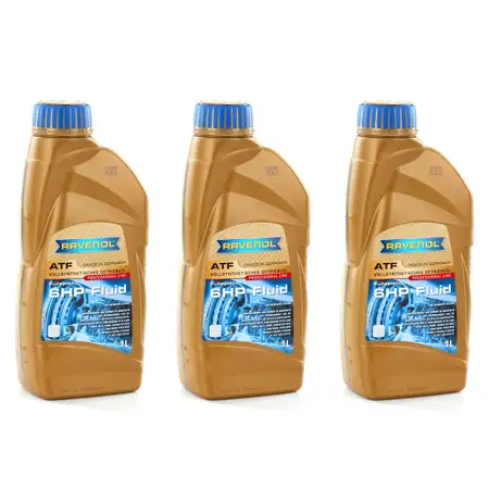 RAVENOL Getriebe&ouml;l Automatik&ouml;l Automatikgetriebe&ouml;l ATF 6HP Fluid 3 Liter 3 L