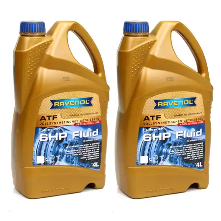 RAVENOL Getriebe&ouml;l Automatik&ouml;l Automatikgetriebe&ouml;l ATF 6HP Fluid 8 Liter 8L