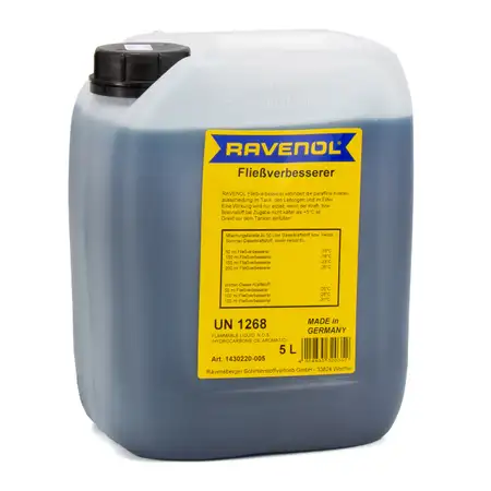 5L 5 Liter RAVENOL 1430220-005 Flie&szlig;verbesserer 1:1000 Diesel Heiz&ouml;l Frostschutz Frost &Ouml;l