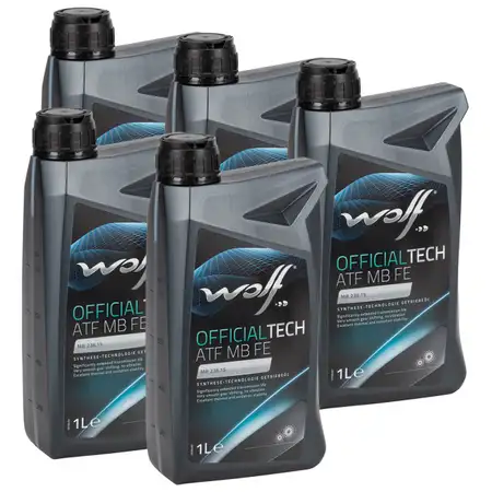 5L 5 Liter WOLF OFFICIALTECH ATF MB FE Automatikgetriebe&ouml;l f&uuml;r MERCEDES 7-Gang MB 236.15