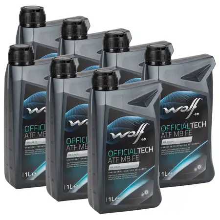 7L 7 Liter WOLF OFFICIALTECH ATF MB FE Automatikgetriebe&ouml;l f&uuml;r MERCEDES 7-Gang MB 236.15