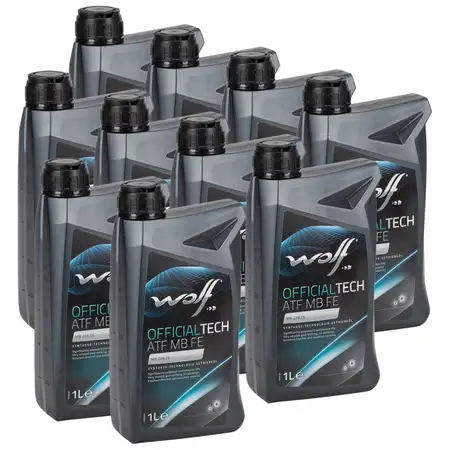 10L 10 Liter WOLF OFFICIALTECH ATF MB FE Automatikgetriebe&ouml;l f&uuml;r MERCEDES 7-Gang MB 236.15