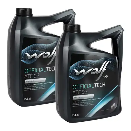 10L 10 Liter WOLF OFFICIALTECH ATF 9G Automatikgetriebe&ouml;l f&uuml;r MERCEDES 9-Gang MB 236.17