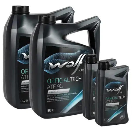 12L 12 Liter WOLF OFFICIALTECH ATF 9G Automatikgetriebe&ouml;l f&uuml;r MERCEDES 9-Gang MB 236.17