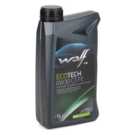 1L 1 Liter WOLF ECOTECH 0W30 C3 FE Motor&ouml;l &Ouml;l BMW LL-04 MB 229.51 FIAT 9.55535-DS1/GS1