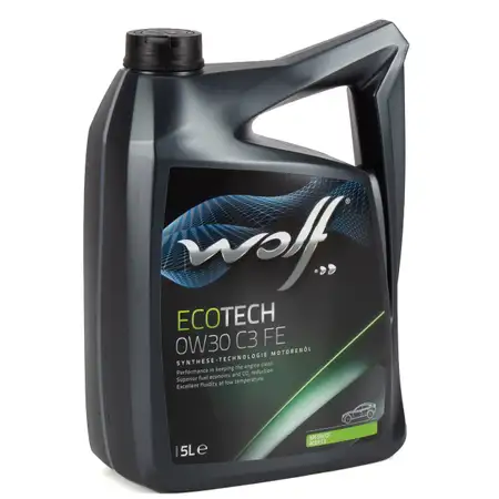 5L 5 Liter WOLF ECOTECH 0W30 C3 FE Motor&ouml;l &Ouml;l BMW LL-04 MB 229.51 FIAT 9.55535-DS1/GS1