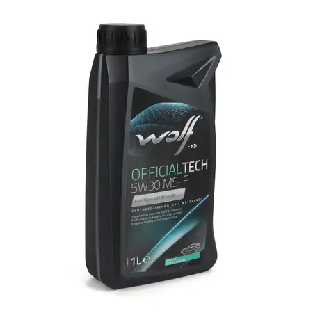 1L 1 Liter WOLF OFFICIALTECH 5W30 MS-F Motor&ouml;l &Ouml;l FORD WSS-M2C913-C/D RENAULT RN0700