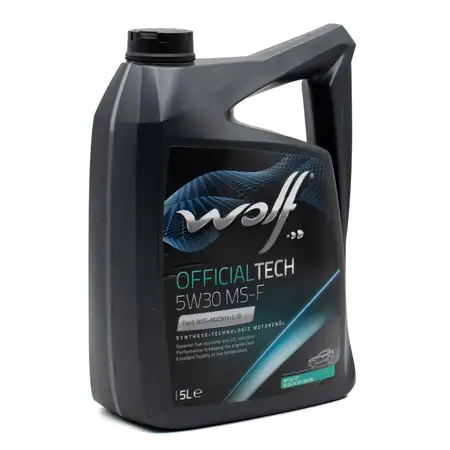 5L 5 Liter WOLF OFFICIALTECH 5W30 MS-F Motor&ouml;l &Ouml;l FORD WSS-M2C913-C/D RENAULT RN0700