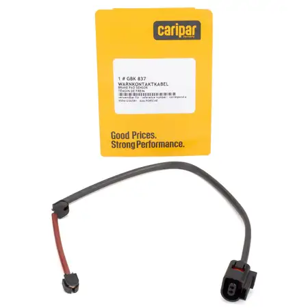 CARIPAR Warnkontaktkabel Warnkontaktsensor PORSCHE Cayenne (9PA) vorne 95561236582