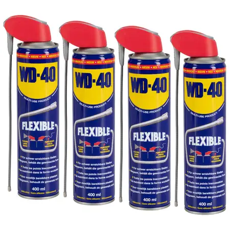 4x 400ml WD-40 31692 FLEXIBLE Multifunktions&ouml;l Kriech&ouml;l Rostl&ouml;ser Mehrzweck&ouml;l Vielzweck