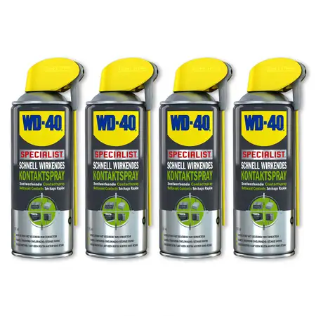 WD-40 SPECIALIST 49368 Kontaktspray Kontaktreiniger Elektronikspray 4x 400ml