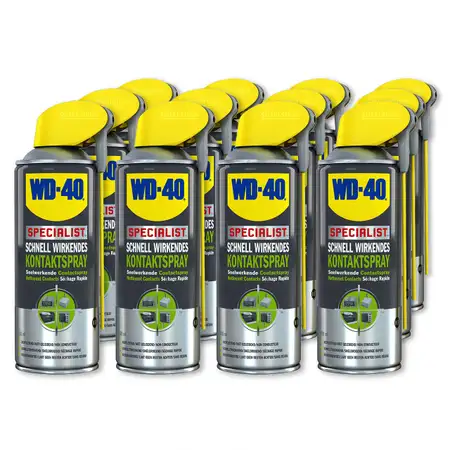 WD-40 SPECIALIST 49368 Kontaktspray Kontaktreiniger Elektronikspray 12x 400ml