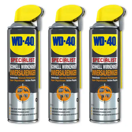 WD-40 SPECIALIST 49392 Universalreiniger L&ouml;sungsmittelreiniger 3x 400ml