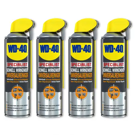 WD-40 SPECIALIST 49392 Universalreiniger L&ouml;sungsmittelreiniger 4x 400ml