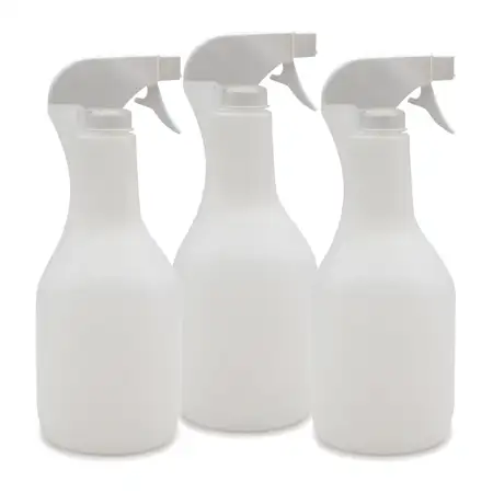 3x 1L Spr&uuml;hflasche Pumpzerst&auml;uber Pumpspr&uuml;hflasche WEISS mit Spr&uuml;hkopf UNBEF&Uuml;LLT