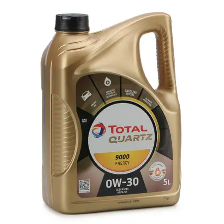 5L TOTAL QUARTZ 9000 ENERGY 0W-30 Motor&ouml;l MB 229.5 VW 502.00 505.00 - 5 Liter