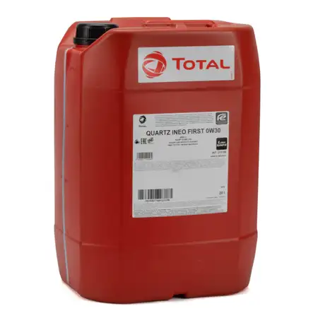 TOTAL QUARTZ INEO FIRST Motor&ouml;l &Ouml;l 0W-30 ACEA C1 C2 PSA B71 2312 - 20L 20 Liter