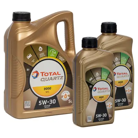 7L 7 Liter TOTAL Motor&ouml;l &Ouml;l QUARTZ 9000 NFC 5W-30 ACEA A5/B5 FORD WSS-M2C913-D