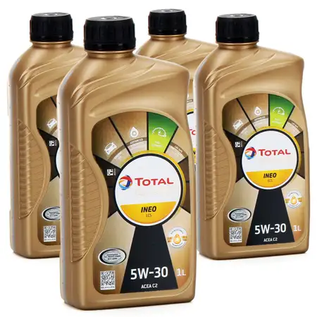 4L 4 Liter TOTAL QUARTZ INEO ECS 5W-30 Motor&ouml;l ACEA C2 PSA B71 2290 TOYOTA