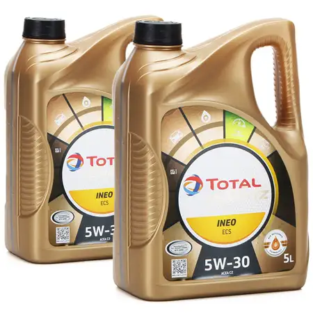 10L 10 Liter TOTAL QUARTZ INEO ECS 5W-30 Motor&ouml;l ACEA C2 PSA B71 2290 TOYOTA