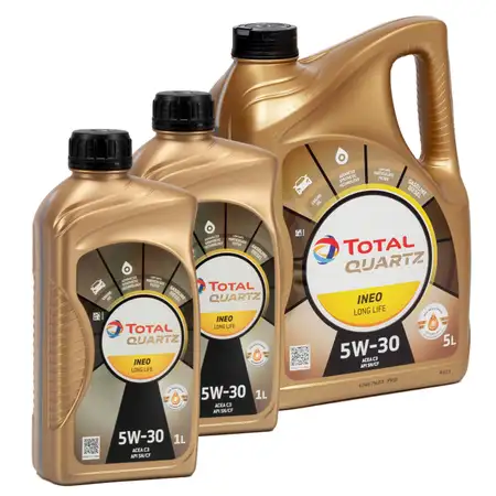 7L 7 Liter TOTAL QUARTZ INEO LONGLIFE 5W30 Motor&ouml;l &Ouml;l VW 504/507.00 MB 229.51