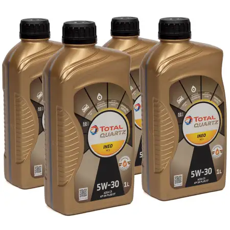 4L 4 Liter TOTAL QUARTZ INEO MC3 5W-30 Motor&ouml;l MB 229.52 BMW LL-04 VW 505.01