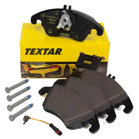 TEXTAR 2431001 Bremsbel&auml;ge + 1x Warnsensor MERCEDES W204 C218 X218 W212 S212 R172 vorne