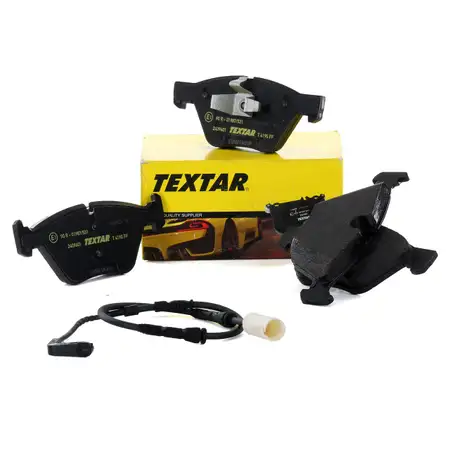 TEXTAR 2409601 Bremsbel&auml;ge + Warnsensor BMW 1er E81-E88 3er E90-93 bis 03.2010 vorne