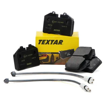 TEXTAR 2087709 Bremsbel&auml;ge + Warnkontaktsensor PORSCHE 944 3.0 S2 968 3.0 hinten