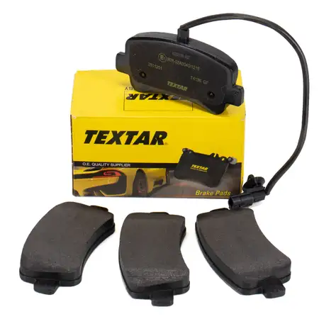 TEXTAR 2511201 Bremsbel&auml;ge + Sensor NISSAN Interstar NV400 OPEL Movano B Master 3 hinten