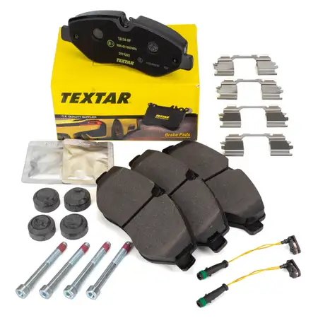 TEXTAR 2919202 Bremsbel&auml;ge + Sensor MERCEDES Sprinter 906 Viano Vito VW Crafter vorne