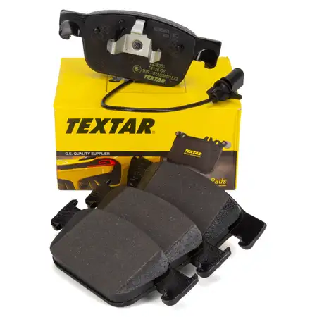 TEXTAR 2238301 Bremsbel&auml;ge + Warnsensor AUDI A4 (B9) A5 (F5) PR-1LA/1LB vorne 8W0698151AG