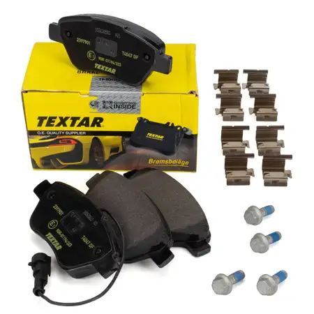 TEXTAR 2397901 Bremsbel&auml;ge + Sensor FIAT 500 (312_) Grande / Punto (199_) vorne