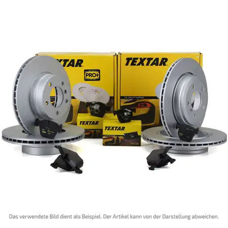 TEXTAR Bremsen Set Bremsscheiben + Bremsbel&auml;ge OPEL Zafira Tourer C 17 Zoll vorne + hinten