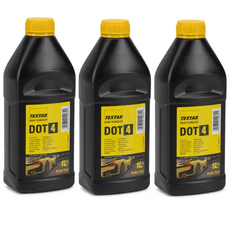 3L 3 Liter TEXTAR 95002200 Bremsfl&uuml;ssigkeit Brake Fluid DOT 4