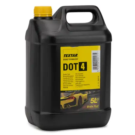 5L 5 Liter TEXTAR 95002300 Bremsfl&uuml;ssigkeit Brake Fluid DOT4